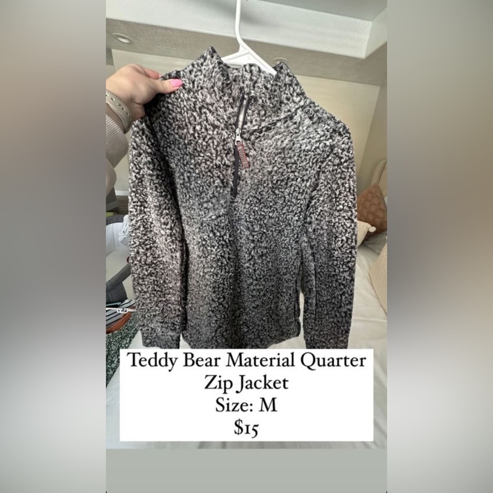 Teddy Bear Quarter Zip Jacket